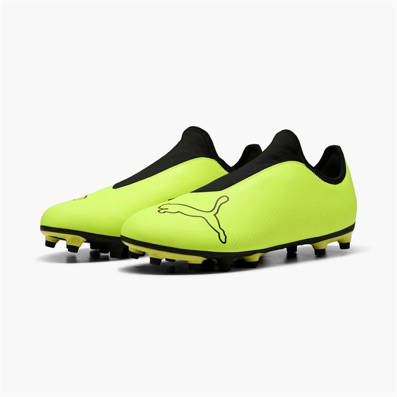 Puma Mens Finesse Laceless FG Firm Ground Football Boots Yellow Alert
