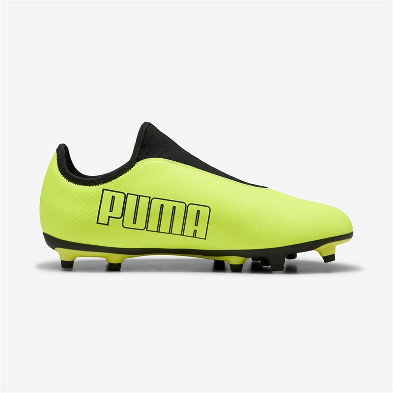 Puma Mens Finesse Laceless FG Firm Ground Football Boots Yellow Alert - Image 2