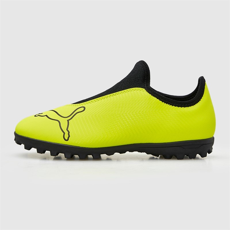 Puma Boys Finesse Laceless TF Astro Football Boots Yellow Alert - Image 2