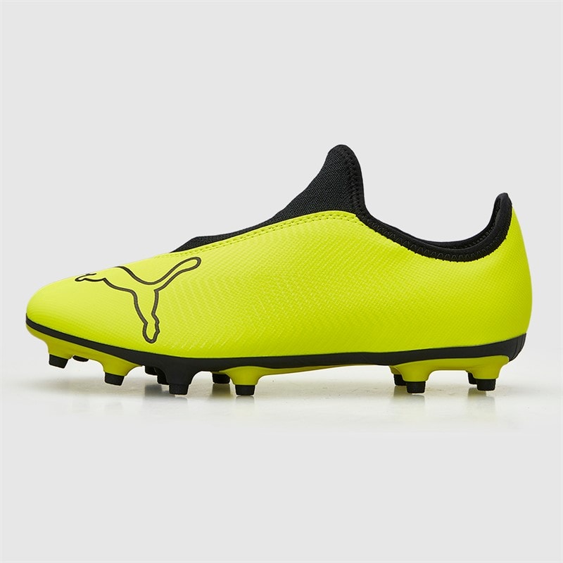 Puma Junior Boys Finesse Laceless FG Firm Ground Football Boots Yellow Alert - Image 2