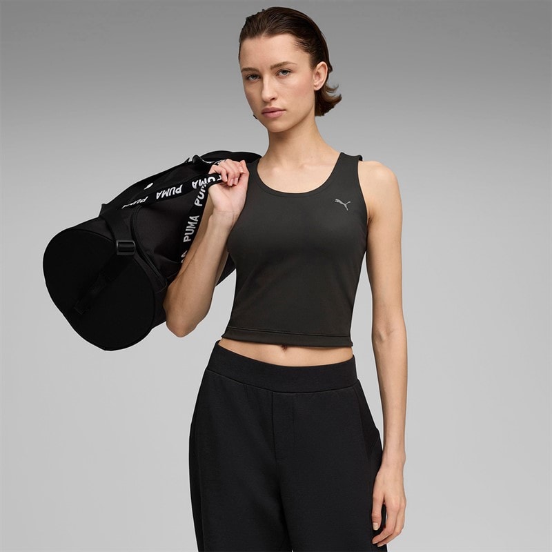 Puma Womens Cloudspun Twist Training Tank Top Puma Black - Image 2