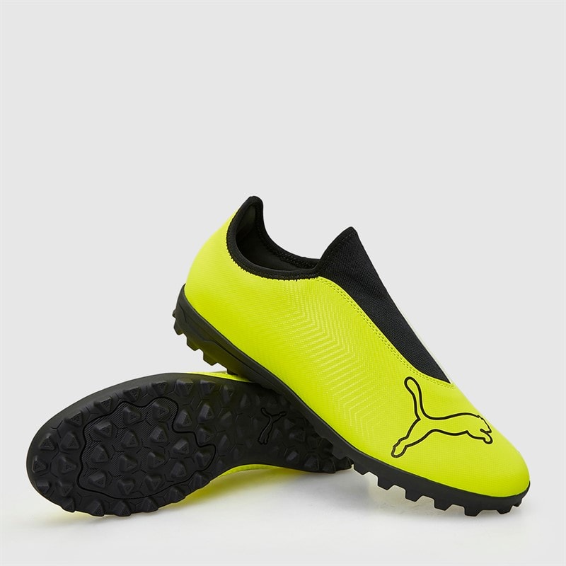 Puma Mens Finesse Laceless TF Astro Football Boots Yellow Alert