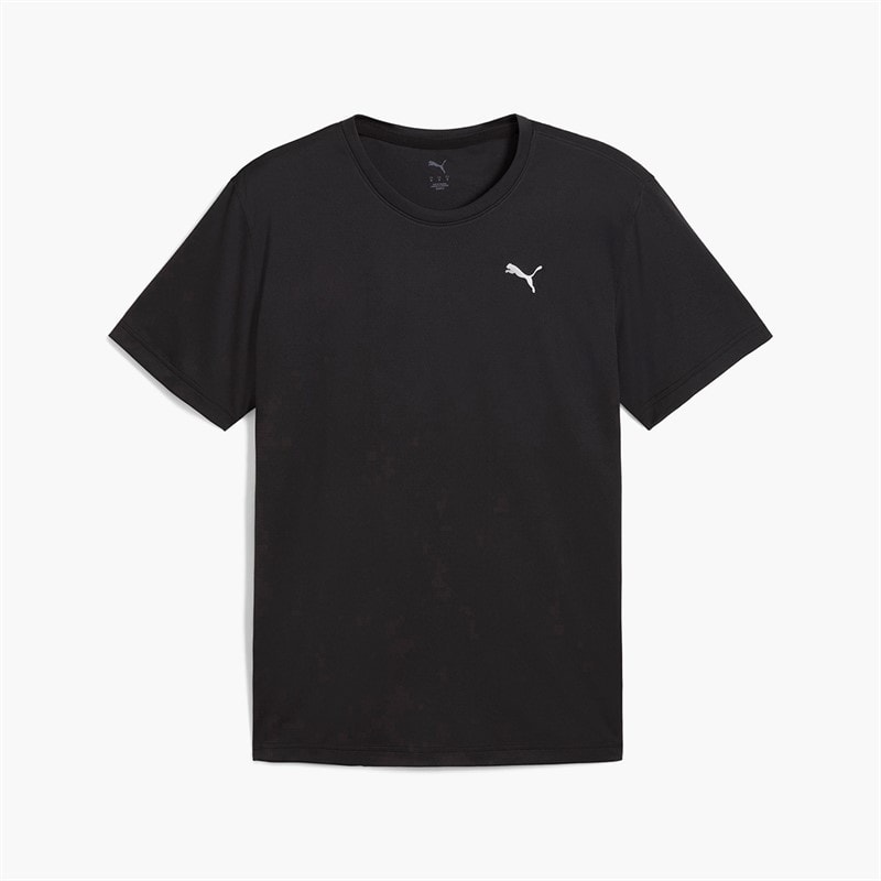 Puma Mens Graphics Running Faster Running Top Puma Black - Image 1