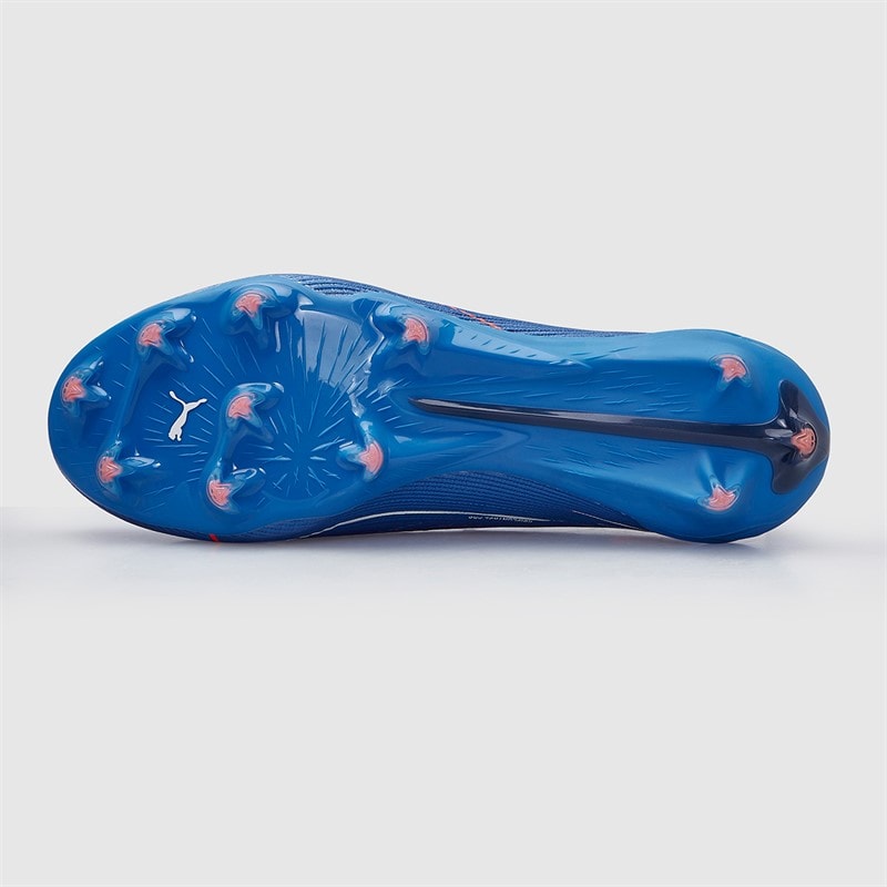 Puma Mens Ultra 6 Ultimate FG Firm Ground Football Boots Ultra Blue/White/Glowing Red - Image 3