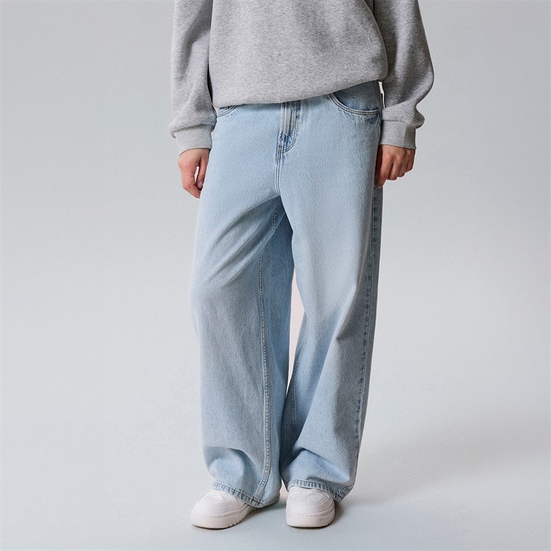 LMTD Boys Birm Loose Fit Jeans Light Blue Denim - Image 1