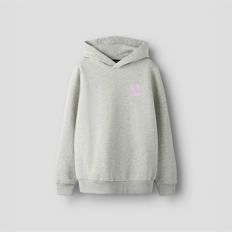 LMTD Boys Ramen Hoodie Light Grey Melange