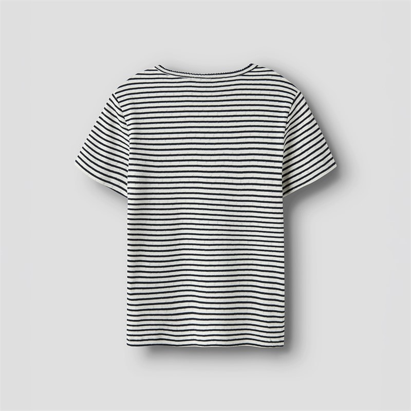 LMTD Girls Seher Short Sleeve T-Shirt Navy Blazer - Image 2