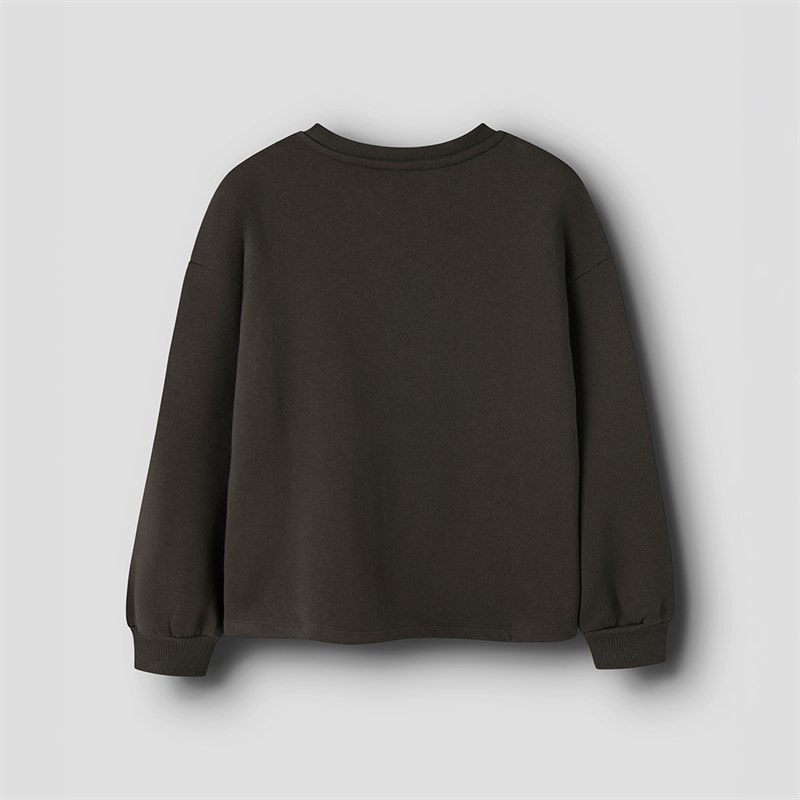 LMTD Girls Faris O-Neck Sweatshirt Black Coffee - Image 2