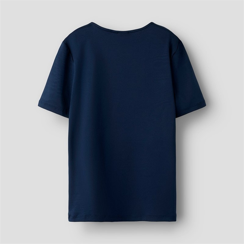 LMTD Girls Dinci Short Sleeve T-Shirt Navy Blazer - Image 2