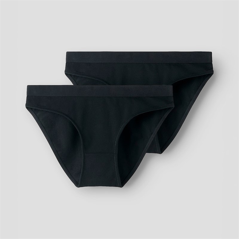 LMTD Girls Nantelle Two Pack Briefs Black - Image 1