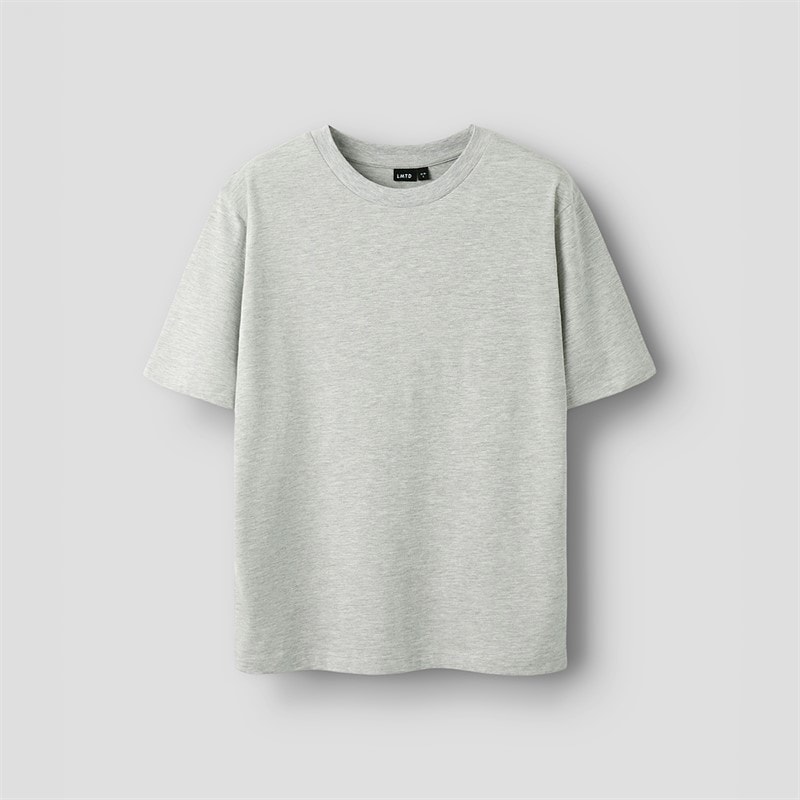 LMTD Girls Hibi Short Sleeve T-Shirt Light Grey Melange