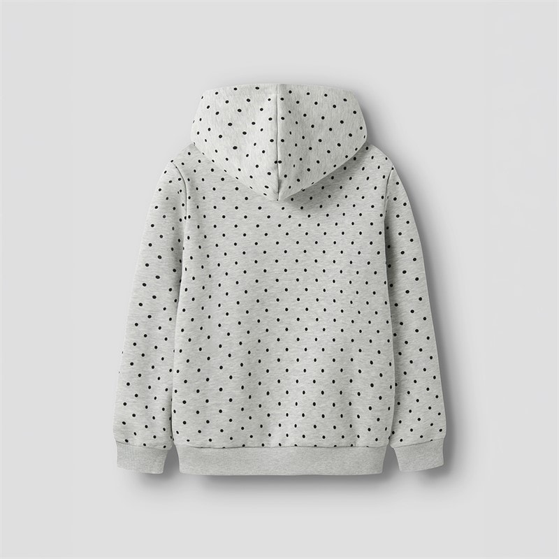 LMTD Girls Dosso Hoodie Light Grey Melange - Image 2