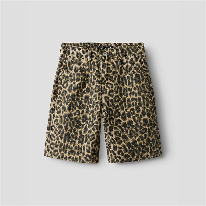 LMTD Girls Leo Bermuda Shorts Silver Mink