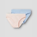 LMTD Girls Nantelle Two Pack Briefs Crystal Pink/Blue
