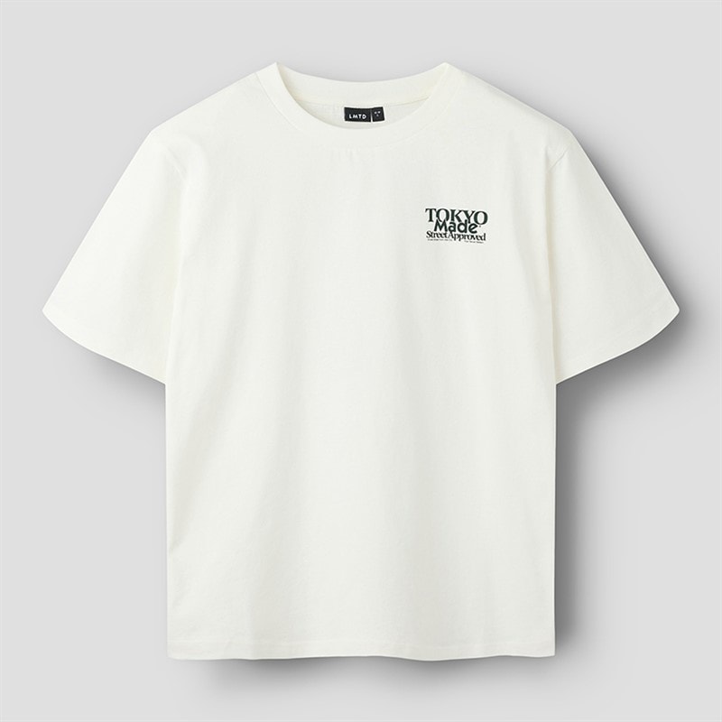 LMTD Boys Rolls T-Shirt White Alyssum/Pine Grove - Image 2
