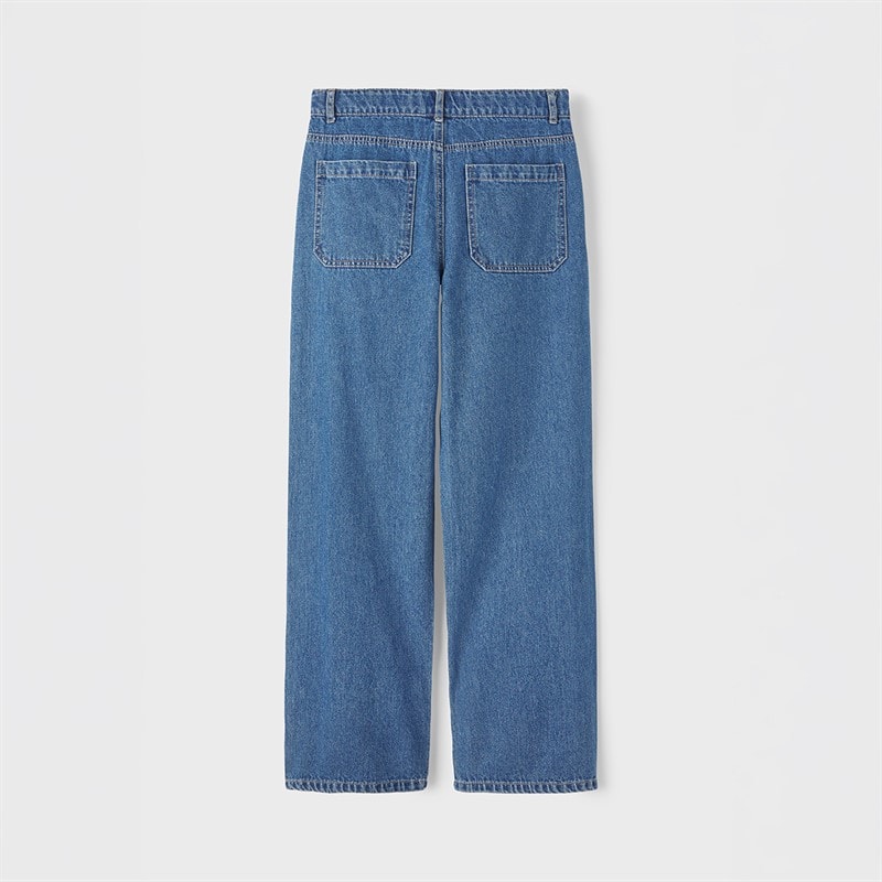 LMTD Boys Toizza Loose Fit Jeans Medium Blue Denim - Image 2