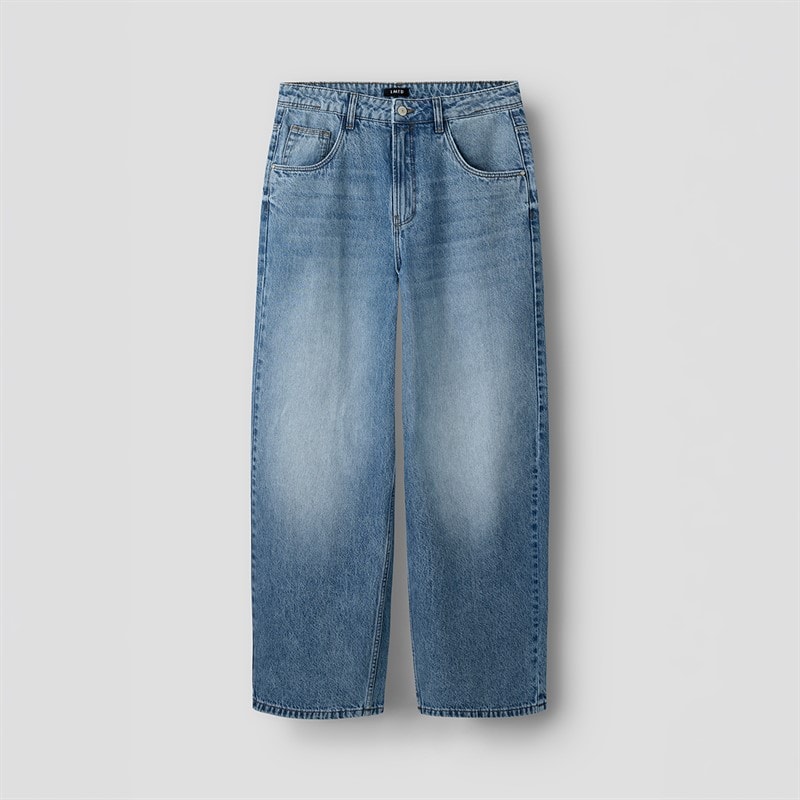 LMTD Boys Birm Skate Loose Fit Jeans Medium Blue Denim - Image 1