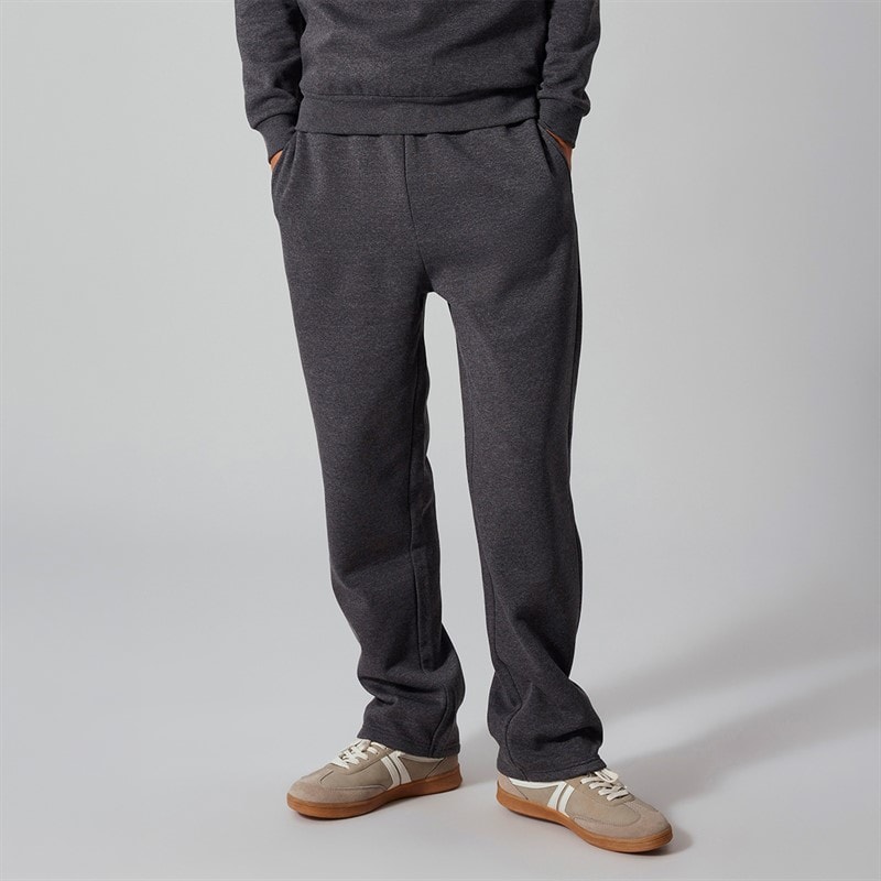 LMTD Boys Nizu Straight Fit Joggers Dark Grey Melange - Image 1