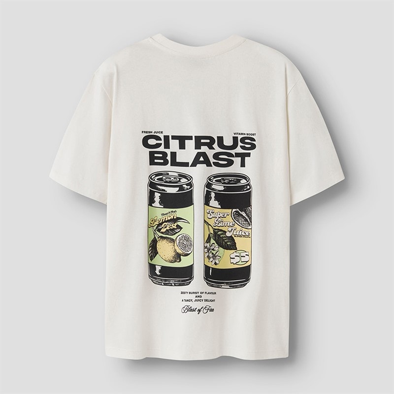 LMTD Boys Bercan T-Shirt White Alyssum - Image 1