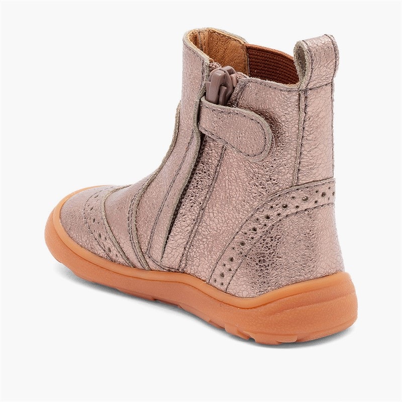 Bisgaard Girls Katie Barefoot Boots Rose Gold - Image 3