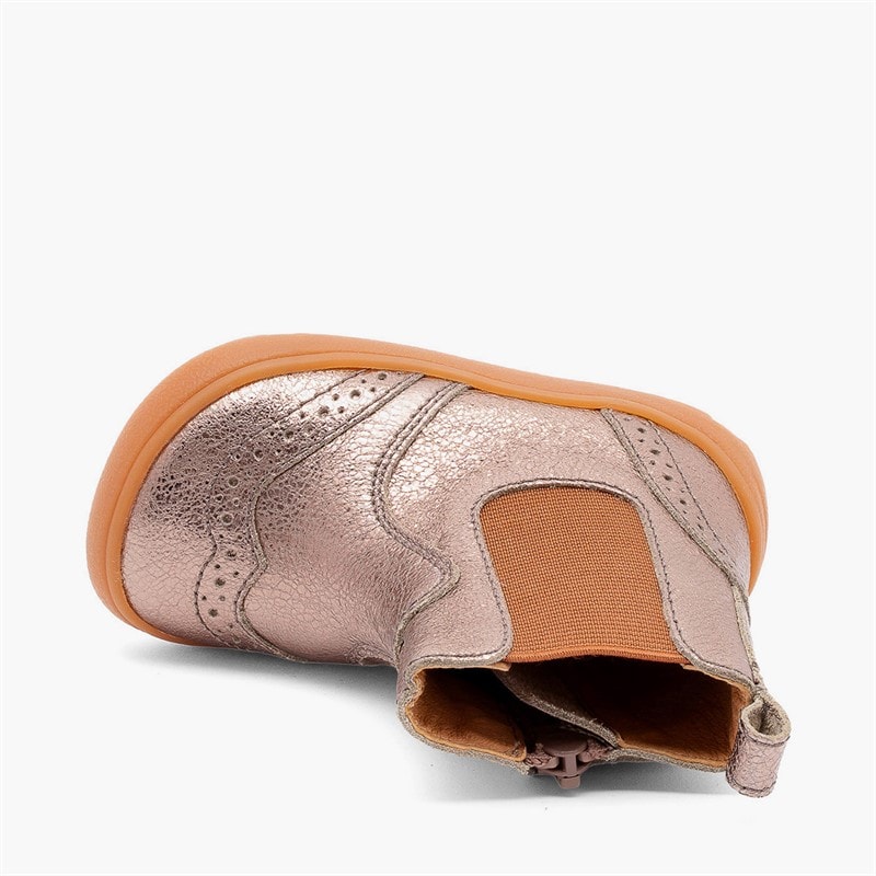 Bisgaard Girls Katie Barefoot Boots Rose Gold - Image 4
