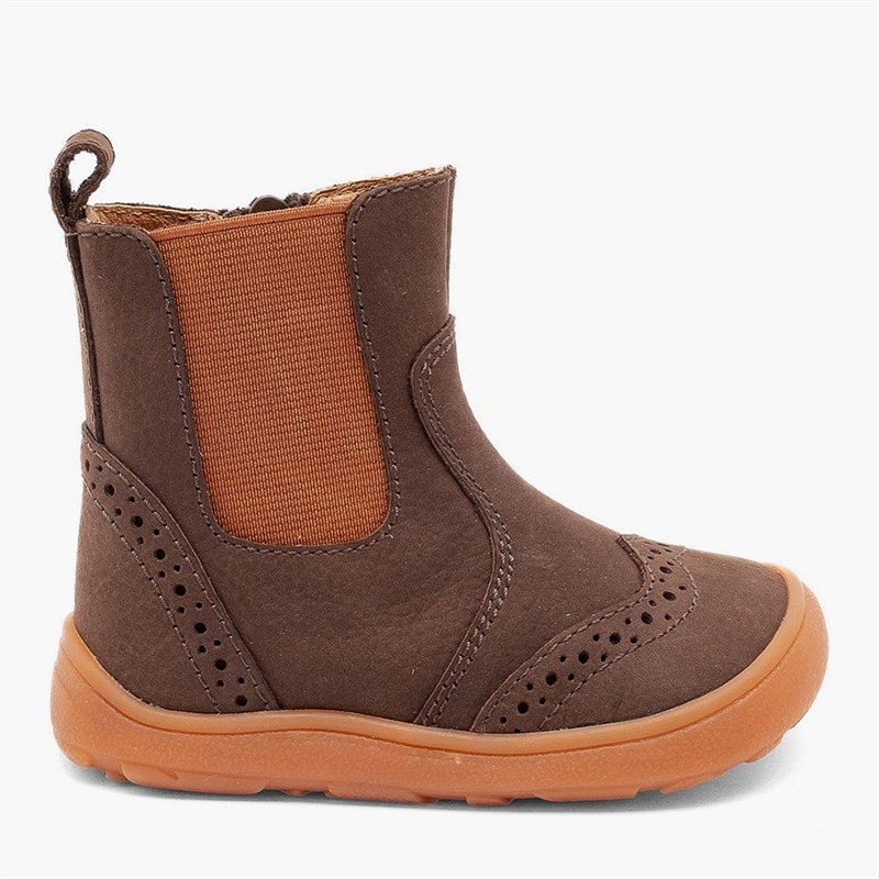 Bisgaard Girls Katie Barefoot Boots Dark Brown
