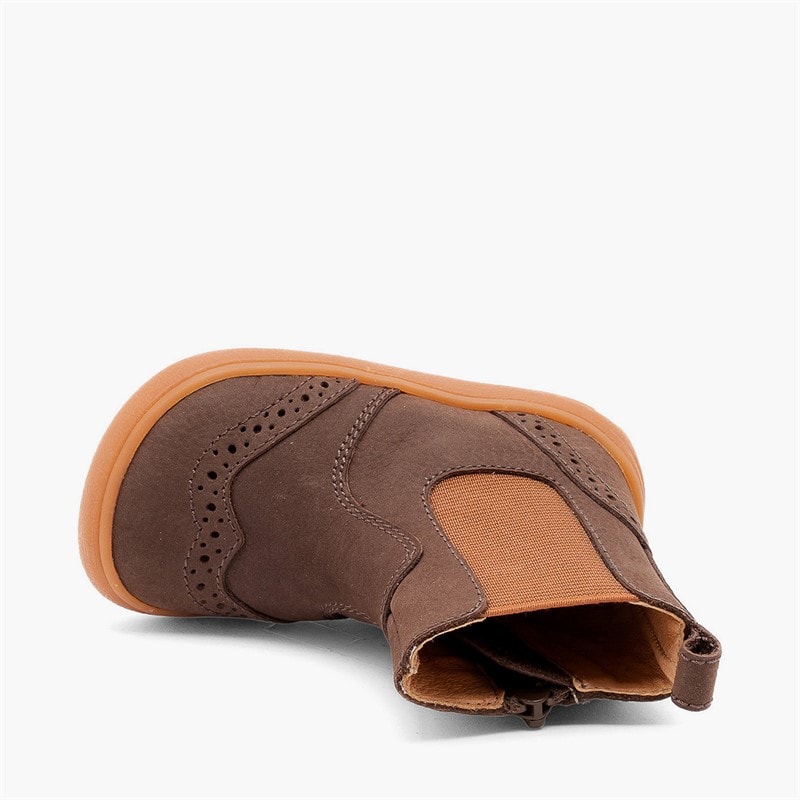 Bisgaard Girls Katie Barefoot Boots Dark Brown - Image 4