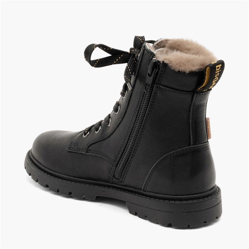 Bisgaard Girls Tui Lamb Boots Black - Image 3