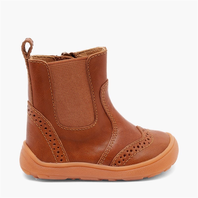 Bisgaard Girls Katie Barefoot Boots Cognac