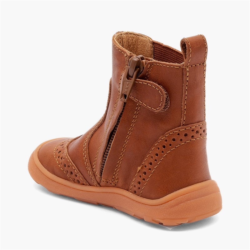 Bisgaard Girls Katie Barefoot Boots Cognac - Image 3