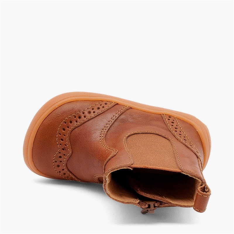 Bisgaard Girls Katie Barefoot Boots Cognac - Image 4