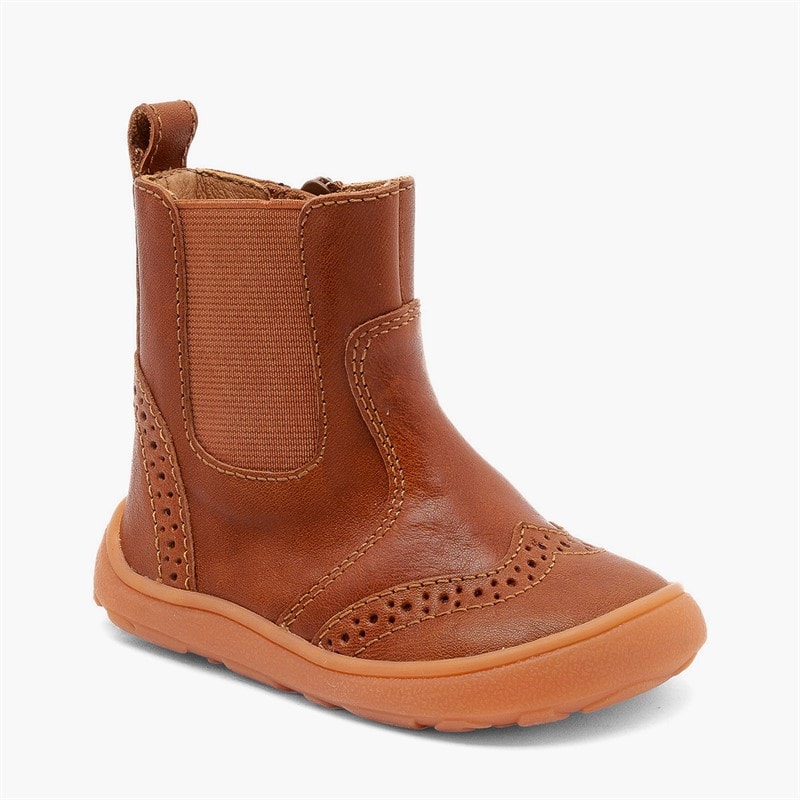 Bisgaard Girls Katie Barefoot Boots Cognac - Image 5