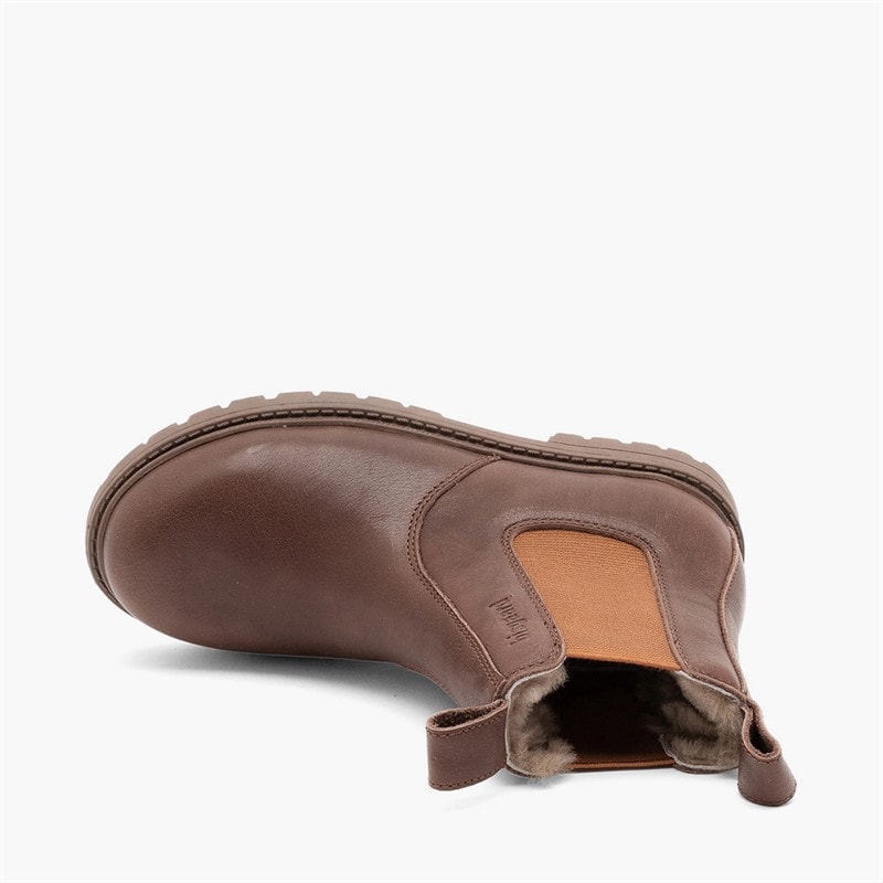 Bisgaard Kids Pippi Lamb Boots Dark Brown - Image 4