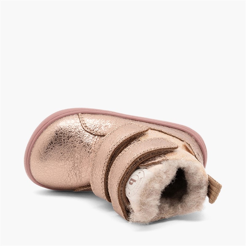 Bisgaard Girls Cosmos Barefoot Tex Boots Rose Gold - Image 4