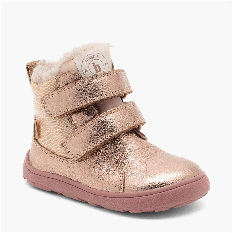 Bisgaard Girls Cosmos Barefoot Tex Boots Rose Gold - Image 5