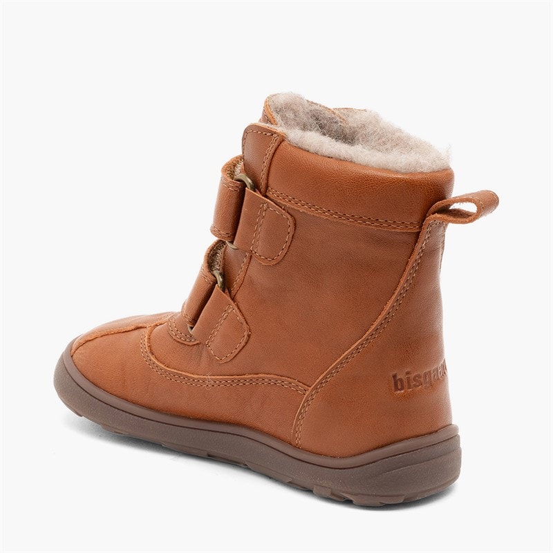 Bisgaard Kids Benny Barefoot Tex Boots Cognac - Image 3