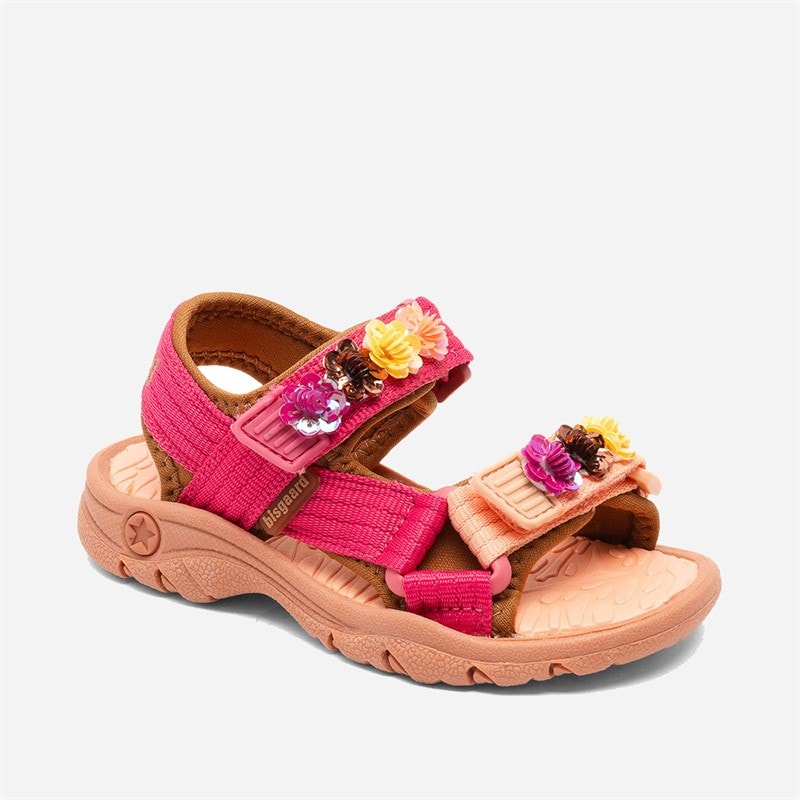 Bisgaard Girls Nico Sandals Confetti Flower - Image 5