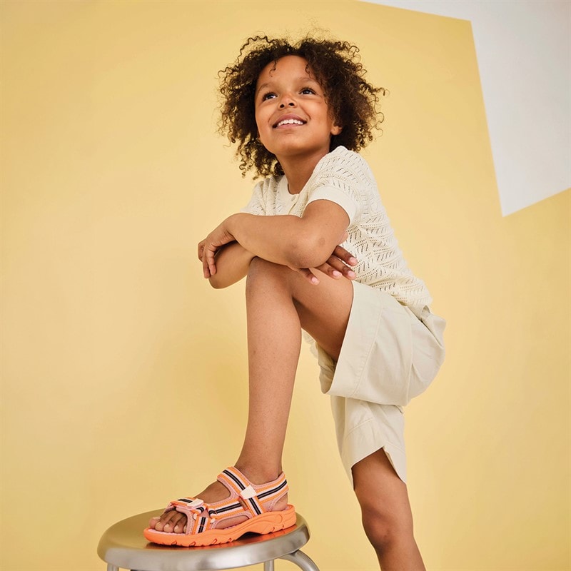 Bisgaard Kids Nico Sandals Orange Mix - Image 5