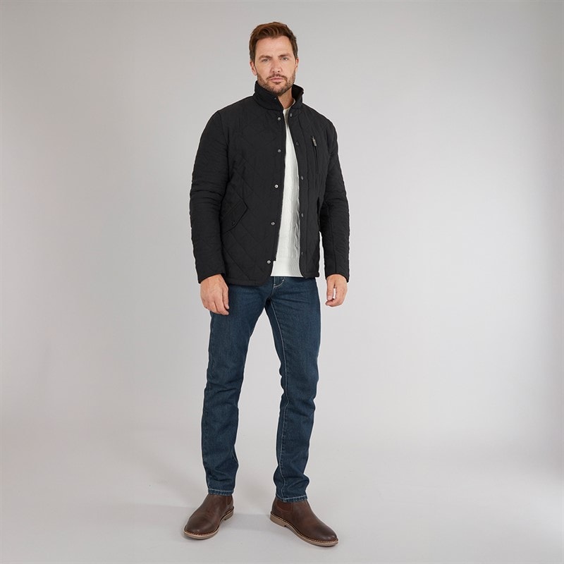 Feraud Mens Prima Quilted Jacket Black - Image 4