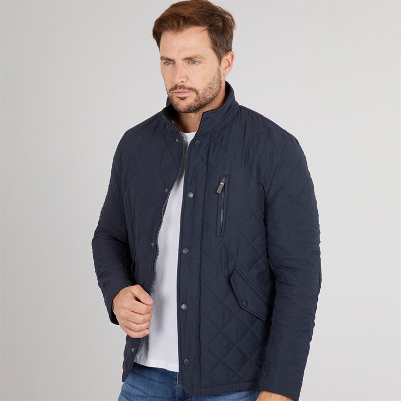 Feraud Mens Prima Quilted Jacket Navy - Image 1