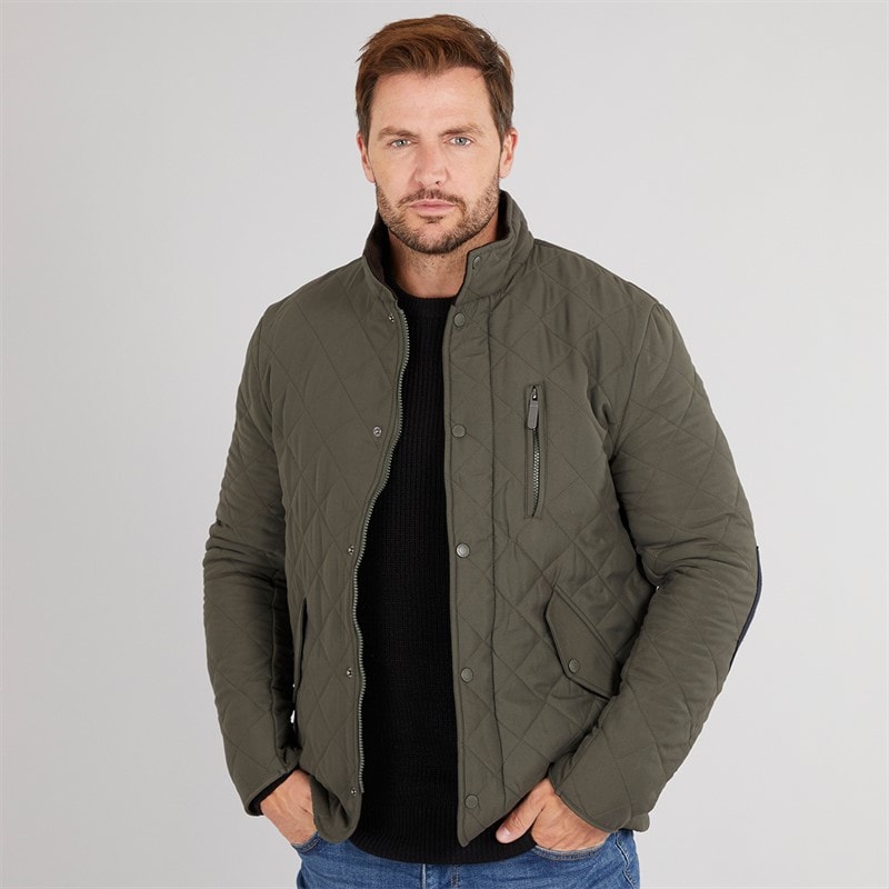 Feraud Mens Prima Quilted Jacket Olive - Image 1