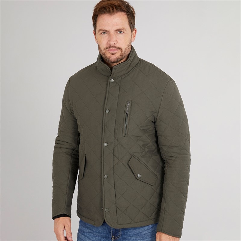Feraud Mens Prima Quilted Jacket Olive - Image 3