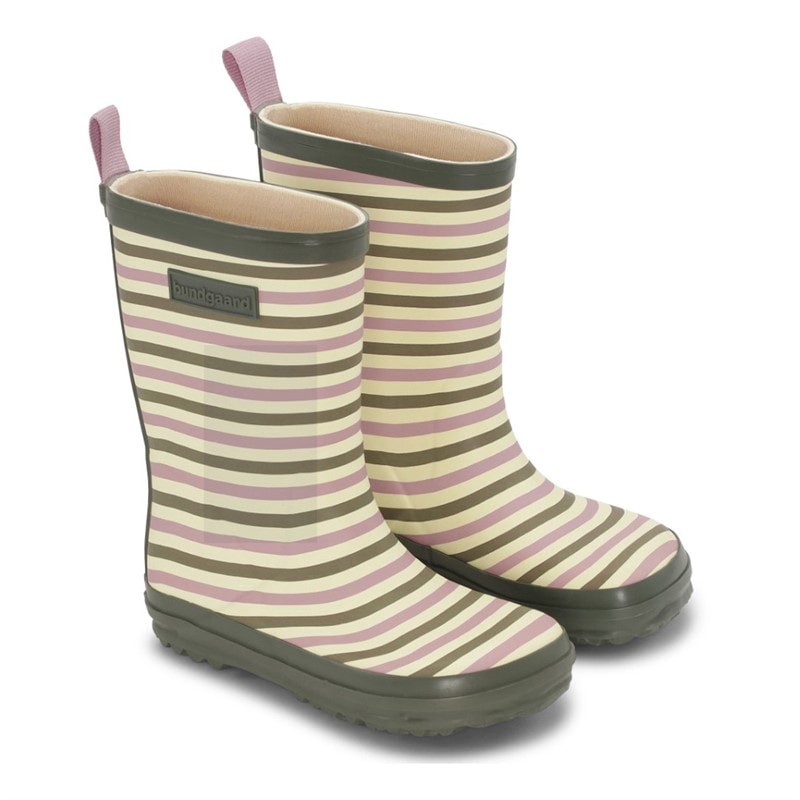 Bundgaard Kids Bungaard Charly High Wellies Peony Stripe