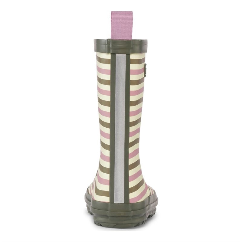 Bundgaard Kids Bungaard Charly High Wellies Peony Stripe - Image 3