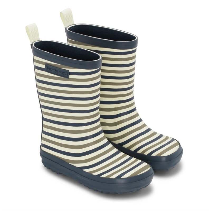 Bundgaard Kids Bungaard Charly High Wellies Oceanic Stripe