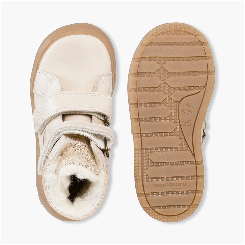 Bundgaard Girls Siggi Waterproof Boots Ivory Glitter - Image 2