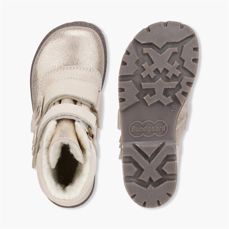 Bundgaard Girls Tokker Waterproof Boots Ivory Glitter - Image 2
