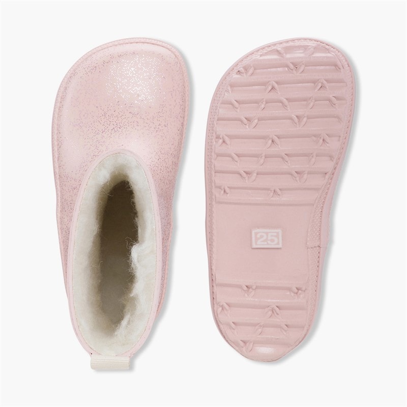 Bundgaard Girls Aspen Waterproof Boots Old Rose Sparkle - Image 2