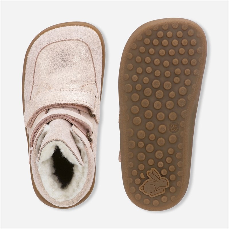 Bundgaard Girls Basil Waterproof Boots Old Rose Glitter - Image 2