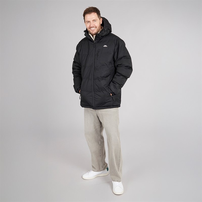 Trespass Mens Farsley Waterproof Padded Jacket Black - Image 4